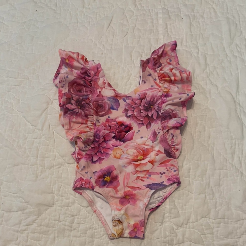 Posh peanut pink bathing suit size 2 years